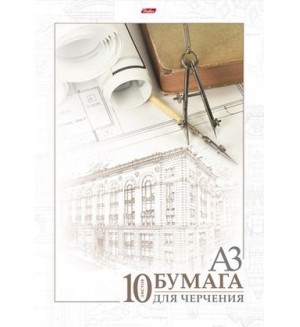 Папка для черчения 10 листов, А3, 190г/м2 "Архитектура" (Hatber)