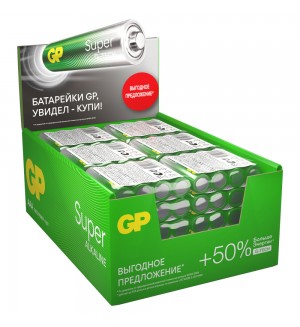 Батарейка GP Super G-Tech AAA (LR03) 24A алкалиновая, SB50