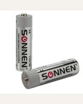 Батарейка алкалиновая, пальчиковая АА(LR6,15А) SONNEN Alkaline