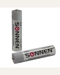 Батарейка алкалиновая, мизинчиковая ААА(LR03, 24А) SONNEN Alkaline