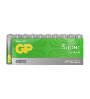 Батарейки GP Super, AAA (LR03, 24А), алкалиновые, мизинчиковые
