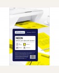 Бумага цветная для офисной печати 50 листов, А4, neon, желтый, 80г/м2 (OfficeSpace)