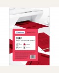 Бумага цветная для офисной печати 50 листов, А4, deep красный, 80г/м2 (OfficeSpace)