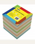 Блок для записи на склейке 9*9*9 см, цветной (OfficeSpace)