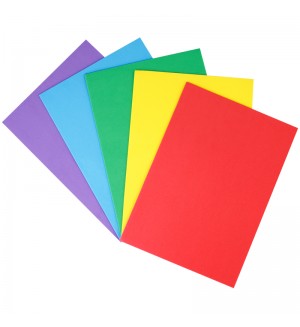 Цветная пористая резина (фоамиран) ArtSpace, А4, 5л., 5цв., 2мм, интенсив