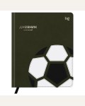 Дневник 1-11 класс 48 листов (твердый), иск. кожа, комбинирование материалов, тиснение фольгой, ляссе 
