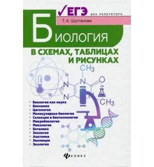 Шустанова Т. Биология в схемах, таблицах и рисунках. Без репетитора