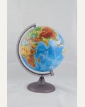 Глобус Земли физический, 25см, на круглой подставке