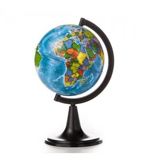 Глобус Земли политический, 12см, на круглой подставке