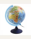 Глобус Земли физический + политический, 25 см, с подсветкой (Globen)