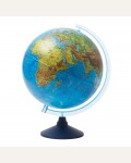 Глобус Земли физический, 32см, на круглой подставке