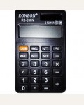 Калькулятор карманный 8 разрядов, двойное питание, 10.6*2.1.4см, черный 
