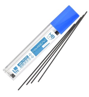 Грифели для механических карандашей НВ, 0,7мм, 12 штук (Lite)
