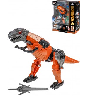 Игрушка. Динозавр трансформер, 20,5*8*25см, оранжевый