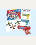Игрушка. Пистолет-запускалка, 21,5см, ассорти