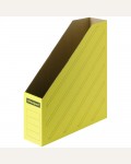 Накопитель-лоток архивный 75мм, желтый, микрогофрокартон (OfficeSpace)
