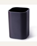 Подставка-стакан, пластик, квадратный, черный (Uniplast)