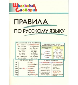 Клюхина И. Правила по русскому языку. Школьный словарик