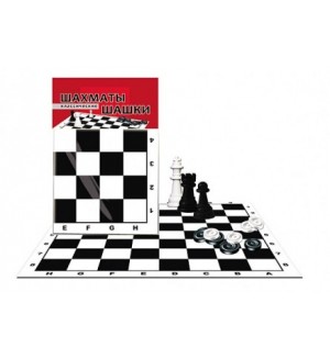 Настольная игра. Шахматы и шашки классические, 28,5*28,5 см