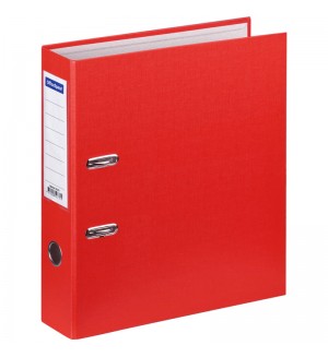 Пaпкa-регистратор А4, 70мм, бумвинил, с карманом на корешке, красная (OfficeSpace)