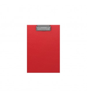 Планшет с зажимом А5, 2000мкм, пластик, красный 