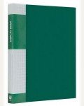 Папка пластиковая А4, 700мкм, с 60 вкладышами, корешок 21мм, зеленая 
