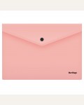 Папка-конверт на кнопке А4, 180мкм, фламинго 