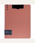 Папка-планшет с зажимом А4, 1800 мкм, пластик (полифом), фламинго/черный 