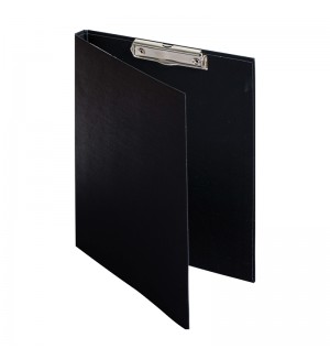 Папка-планшет с зажимом А4, бумвинил, черный (OfficeSpace)