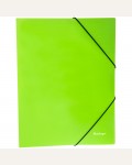 Папка пластиковая на резинках А4, 500мкм, неоновый зеленый "Neon" (Berlingo)