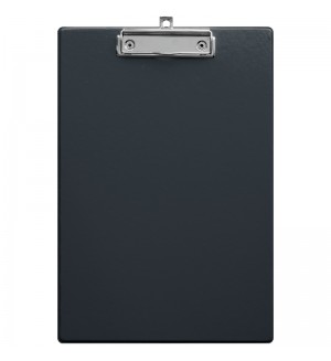 Планшет с зажимом А4, черный, ПВХ (OfficeSpace)