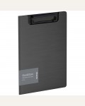 Папка-планшет с зажимом А5+, 1800 мкм, пластик (полифом), черная 