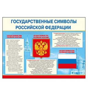 Плакат. Государственные символы Российской Федерации, А2