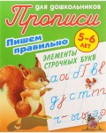 Петренко С. Пишем правильно элементы строчных букв. Пишем правильно. Прописи для дошкольников 5-6 лет.