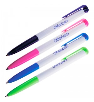 Ручка автоматическая шариковая синяя, 0,7мм (OfficeSpace)