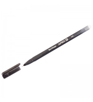 Ручка пиши-стирай гелевая черная, 0,5мм "Apex E", трехгранная (Berlingo)
