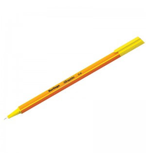 Ручка капиллярная желтая, 0,4мм 