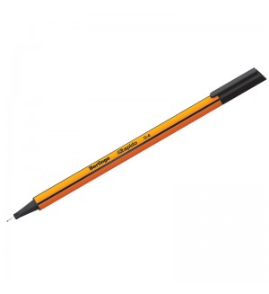 Ручка капиллярная черная, 0,4мм 
