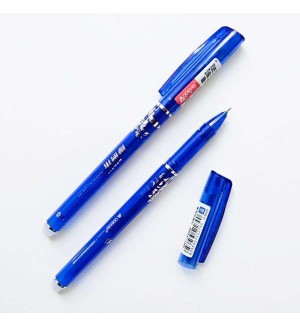 Ручка пиши-стирай гелевая синяя 0,5мм, цветной корпус 