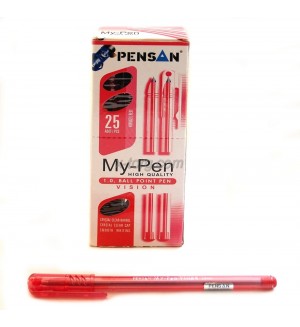Ручка шарикиковая красная, 0,7мм 