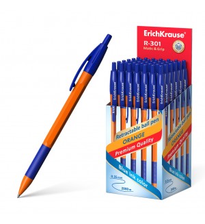 Ручка шариковая синяя, 0,8мм 
