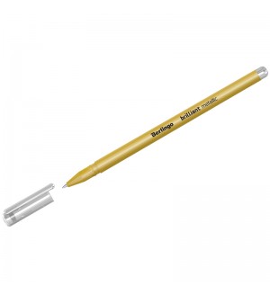 Ручка гелевая золото металлик, 0,8мм 
