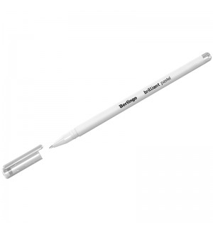 Ручка гелевая белая, 0,8мм 