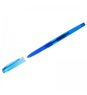 Ручка шариковая синяя, 0,7мм, грип 