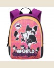 Рюкзак школьный Grizzly RG-658-1/3, цвет: фиолетовый, оранжевый