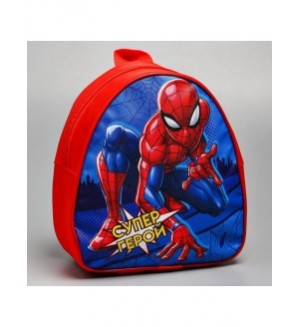 Рюкзак детский 21*27см "Человек-паук. Супер-герой", кожзам