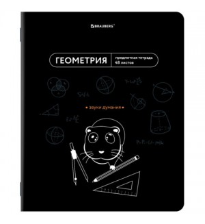 Тетрадь предметная 48 листов, А5, клетка,TWIN-лак 