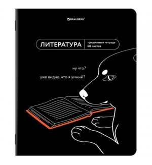 Тетрадь предметная 48 листов, А5, линия,TWIN-лак 