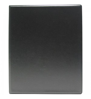 Тетрадь на кольцах 160 листов, А5, клетка, (2 блока), ПВХ, черный (ArtSpace)