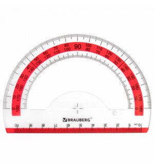 Транспортир 10см, 180° 